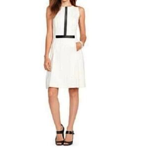 Lauren Ralph Lauren Dress Womens 4P Sleeveless Fit Flare Lined Classic Old Money